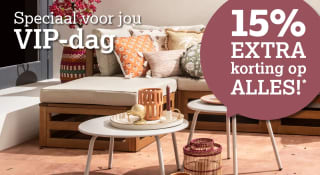 15% korting op alles bij Leen Bakker