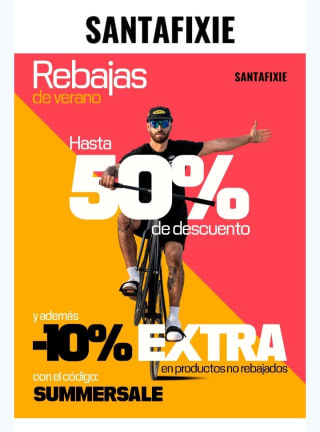 Hasta -50% +10% Extra Santafixie.