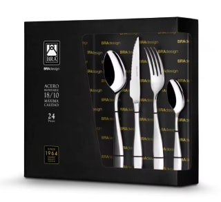 Bra Juego Cubertería Parma de 24 Piezas por 20,75€