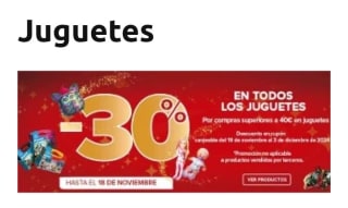 -30% de Descuento en Juguetes en Carrefour.