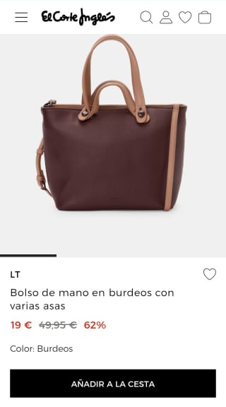 LT Bolso de mano con varias asas por 19€.