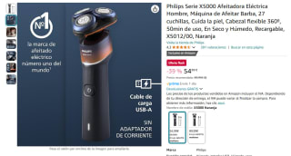 Philips Serie X5000 Afeitadora Eléctrica por 54,99€