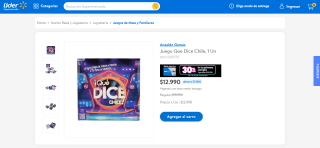 Juego Que Dice Chile, 1 Un por $12.990
