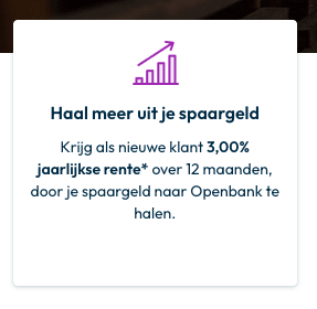 3% rente per jaar bij gratis bankrekening