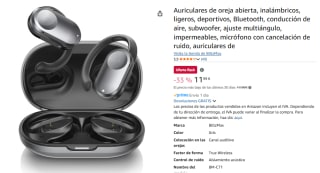 Auriculares de oreja abierta, inalámbricos, ligeros, deportivos, Bluetooth por 11,99€