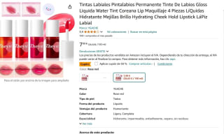 4 Pintalabios Permanente por 3,99€