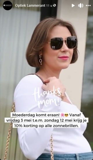 10% korting op zonnebrillen bij optiek Lammerant