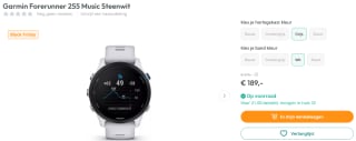 Garmin Forerunner 255 Music Steenwit voor €189 bij Art&Craft