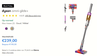 Dyson Omni-glide+ goud met gratis Floor Dok™ cadeau t.w.v. €125 voor.€239 bij Dyson