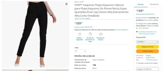Vaqueros VIOPY Clásicos para Mujer por $189 en Amazon