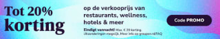 Tot 20% korting bij Groupon