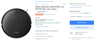 Robot Aspirador Xiaomi E10c por $2,825 en Mercado Libre