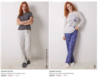 60% y 50% descuento en dormir y homewear desde Womens Secret
