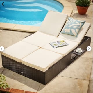 Deuba Dubbele polyrotan zonneligstoel voor €199,95 bij DeubaXXL