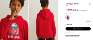 Among Us sweater voor kids nu €14,99 bij C&A