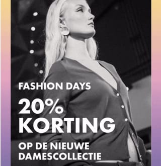 20% korting op de nieuwe damescollectie van WE
