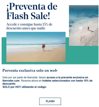 Hasta 15% Dto en Iberostar.com