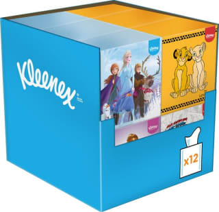 50%korting bij Bol.com op Kleenex tissues - Disney - Voordeelverpakking - 12 x 48 stuks