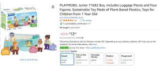 PLAYMOBIL Junior Autobus voor €12,64 bij Amazon