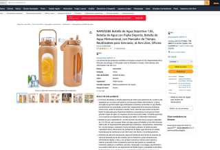 Botella de vidrio para agua deportiva 1.8L NAROSEBE por solo 6,99€