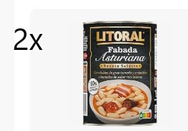 2x LITORAL Fabada Asturiana Receta Selecta Sin Gluten - 420g por 3,64€