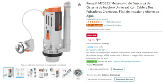 Mecanismo de Descarga de Cisterna de Inodoro Universal por 9,95€