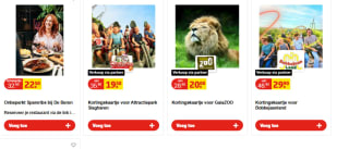 Diverse Dagje uit tickets vanaf €19,50 bij Kruidvat