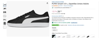 Zapatillas Puma Smash 3.0 L, Unisex Adulto desde 22,90€