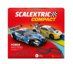 Circuito Compact Scalextric con 2 Coches 2 mandos y soporte puente a 59€