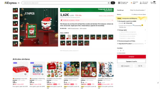 Mini bloques de construcción Papá Noel por 1,62€