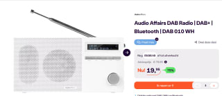 DAB-radio van Audio Affairs voor €19,95 bij iBOOD