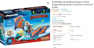 Playmobil 70728 Dragon Racing: Astrid y Tormenta por solo 12€