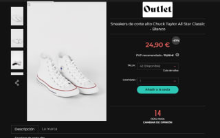 Zapatillas Converse Chuck Taylor All Star Classic por 24,90€ varios modelos corred