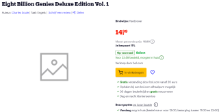 Eight Billion Genies Deluxe Edition Vol. 1 HC voor €14,99 bij Bol.com