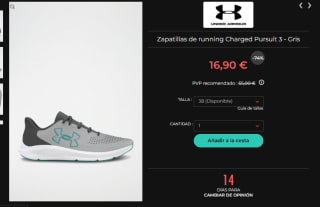 Rebajas hasta 75% + 10€ EXTRA Under Armour ropa y calzado desde solo 9,90€