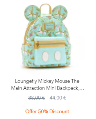 Diverse Disney Loungefly rugtassen met 50% korting bij Shopdisney