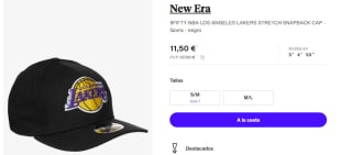 Gorra New Era 9FIFTY NBA LOS ANGELES LAKERS por 11.5€