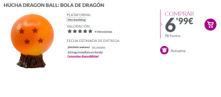 Hucha Dragon Ball: Bola de Dragón por 6.99€