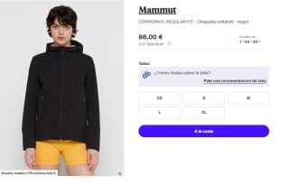 Chaqueta para Mujer Mammut CORPORATE REGULAR FIT por 77.4€