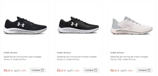 Zapatillas Running Under Armour desde solo 14,95€