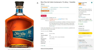 Ron Flor de Caña Centenario 12 años, 1 botella 70 cl por 22,33€