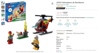 LEGO Helicóptero de Bomberos por $169 en Amazon