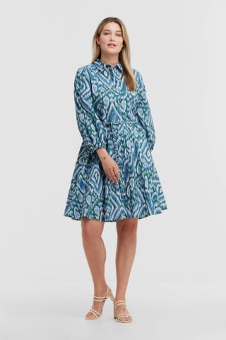 Miljuschka blousejurk geometrische print voor 20,80€ bij Wehkamp