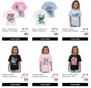 Hasta 70% descuento Ropa Disney Stitch y más cositas a precios muy buenos