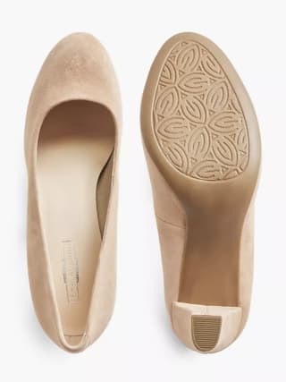 5th AVENUE Nude suede pumps -50%