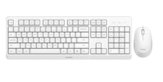 Combo ratón y teclado inalámbricos Philips SPT6307WL Blanco por 15,99€