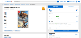 Immortals Fenyx Rising (SWITCH) à 21,95€