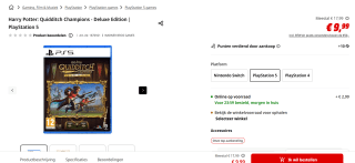 Harry Potter: Quidditch Champions - Deluxe Edition voor €9,99 bij de Mediamarkt