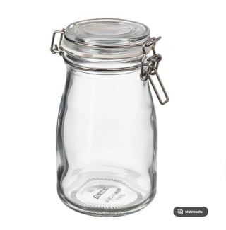 Bote KORKEN de vidrio con tapa vidrio incoloro 0.4 l por solo 0,99€