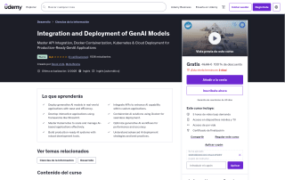 Curso de Integración y Despliegue de Modelos GenAI gratis